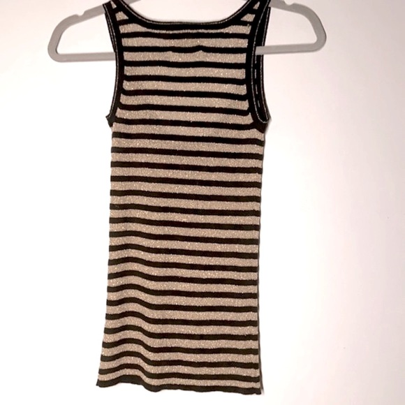 NEW D&G Striped Black & Gold Metallic Tank, Small - Picture 5 of 5